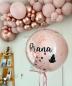 Preview: Personalisierter Bubble - Ballon in Ballon - ca. 60cm
